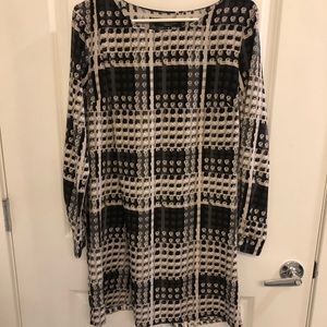 Woman’s patterned dress